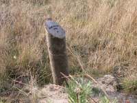 Een Gps-paal van Staatsbosbeheer