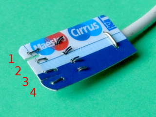 Contact side of the plug