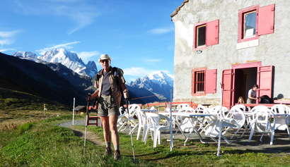 Refuge de Balme and the Mont Blanc