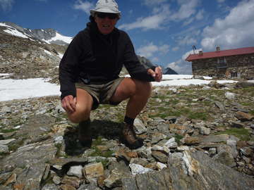 At the highest point near Reiserferner Hut